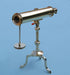 Stanley London Engravable 10-inch Victorian Polished Brass Desk Telescope With Lens Cap