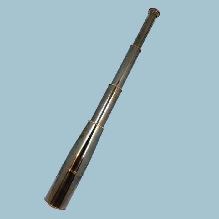 Stanley London Engravable 29-Inch Premium Antique Brass Spyglass Telescope Body Expanded