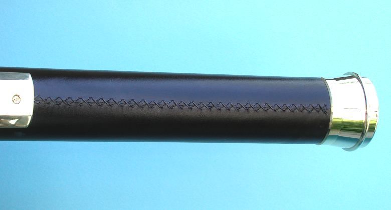 Stanley London Engravable 30-Inch Leather Sheathed Brass Harbormaster Telescope Body