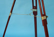 Stanley London Engravable 30-Inch Leather Sheathed Brass Harbormaster Telescope with Hardwood Tripod Leg Chain