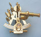 Stanley London Polished 4-Inch Brass Sextant
