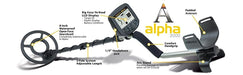 Teknetics Alpha 2000 Metal Detector Body Features