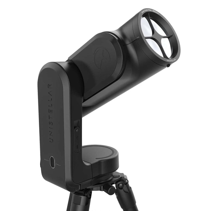 Unistellar Odyssey Smart Solar Filter 82mm Attached to Odyssey Telescope