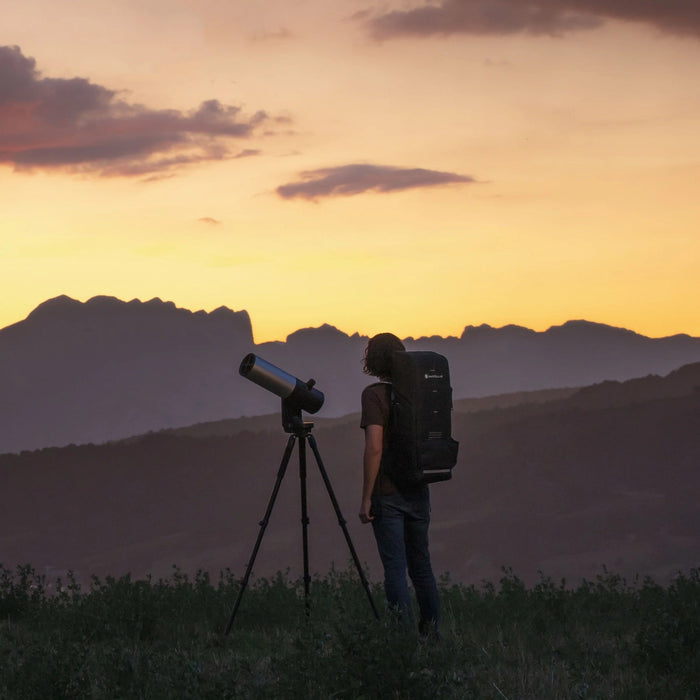 Unistellar eVscope 2 Digital Telescope and Backpack Lifestyle Photo