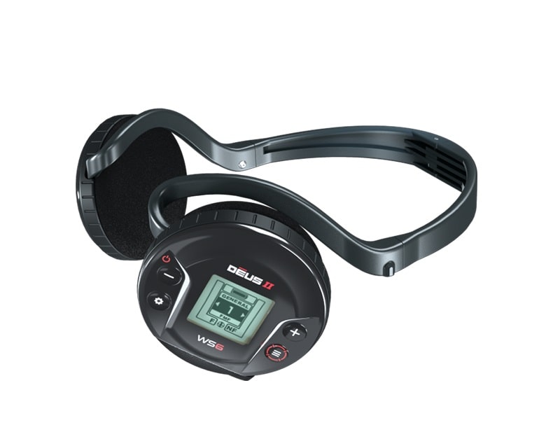 XP Deus II with 9-Inch Multi-Frequency Coil and WS6 Wireless Headphones Main Body