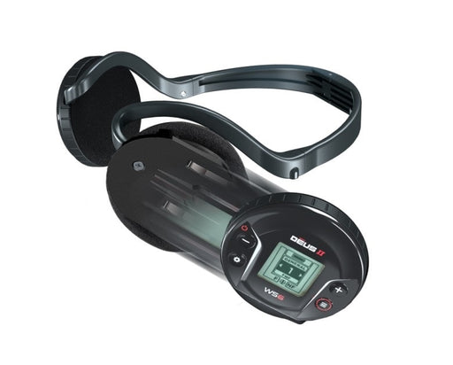 XP Deus II with 9-Inch Multi-Frequency Coil and WS6 Wireless Headphones Main Body Side Profile Left