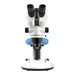 LW Scientific Z4 Zoom System Stereoscope - Trinocular on Dual LED Light Stand Body Front View Profile