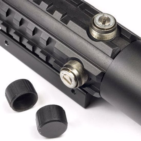 Barska 4x28mm IR Electro Sight Multi-Rail Tactical Rifle Scope GLX Red Laser Com