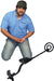 A Man Beside the Bounty Hunter Quick Draw II Metal Detector