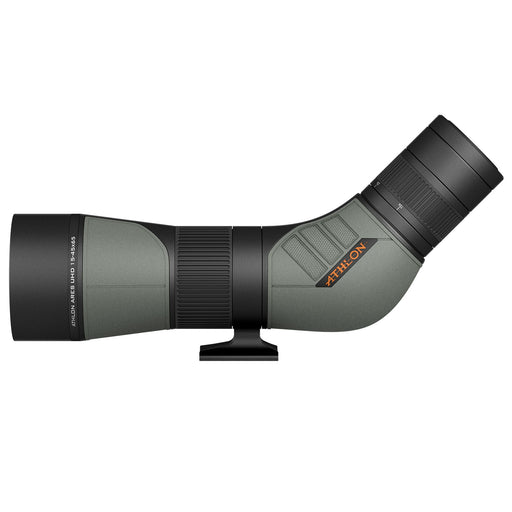 Athlon Optics Ares G2 15-45×65mm UHD Angled Spotting Scope Left Side Profile of Body