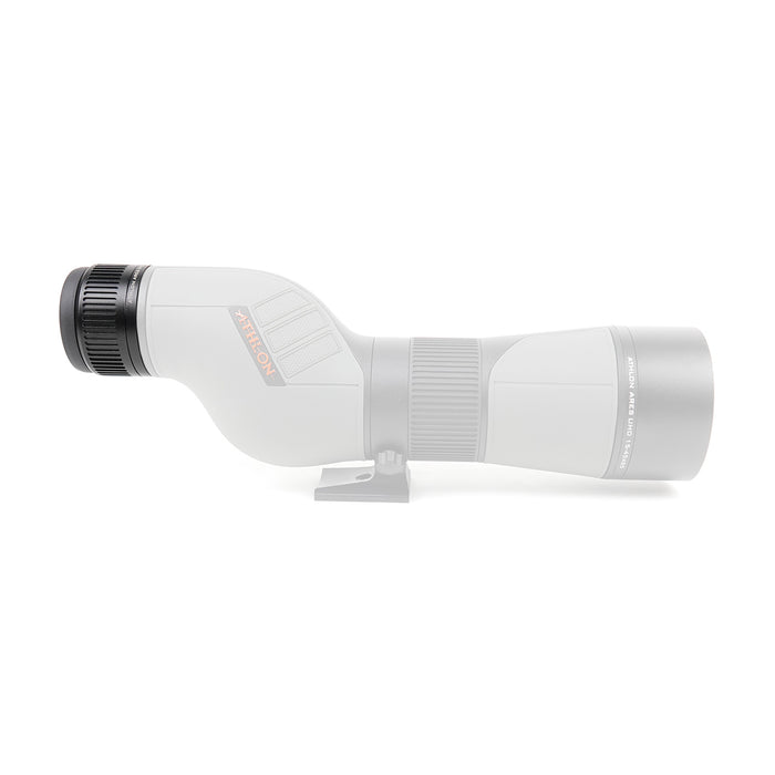 Athlon Optics Ares G2 22x Ranging Reticle Eyepiece Attached to Spotting Scope