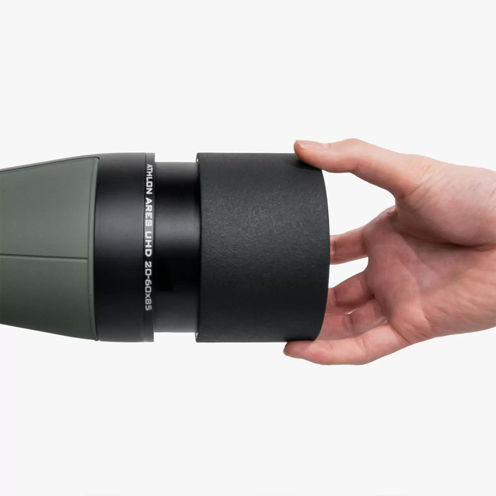 Athlon Optics Ares G2 UHD 20-60×85mm Angled Spotting Scope Sunshade