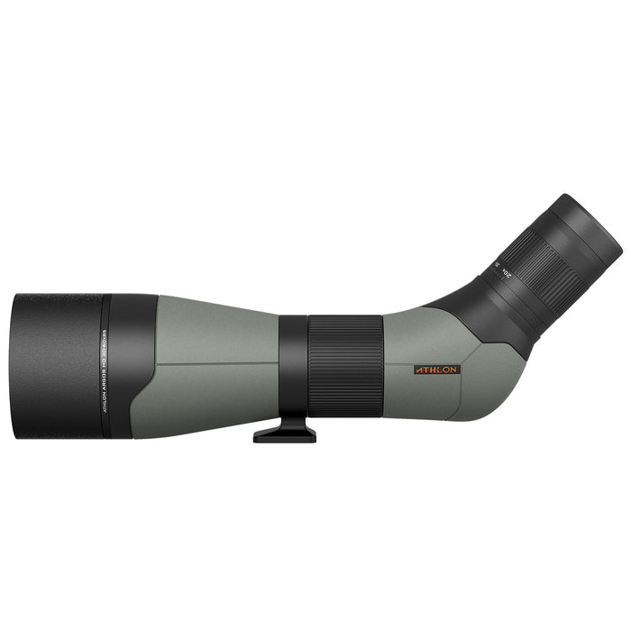 Athlon Optics Argos HD 20-60×85mm Angled Spotting Scope Left Side Profile of Body 