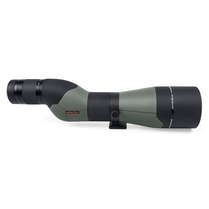 Athlon Optics Argos HD 20-60×85mm Straight Angle Spotting Scope Right Side Profile of Body  