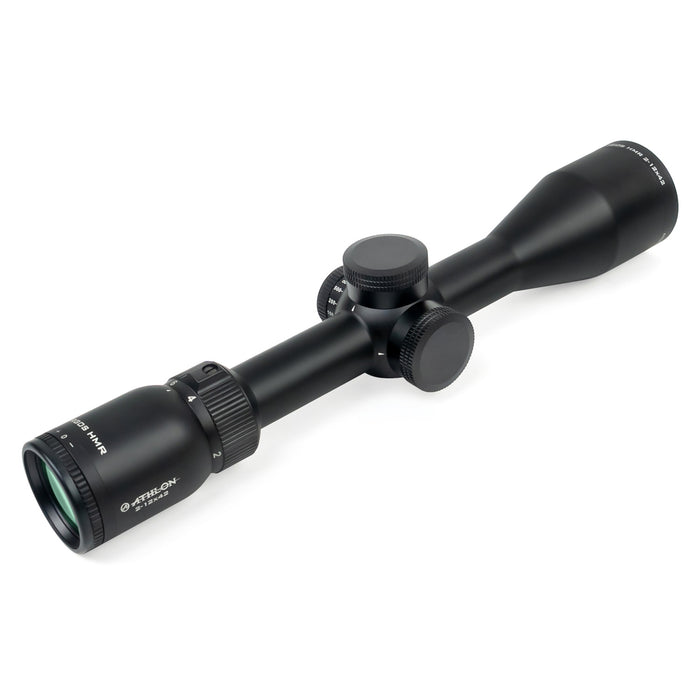 Athlon Optics Argos HMR 2-12x42mm BDC600 SFP MOA Riflescope Right Side Profile of Body