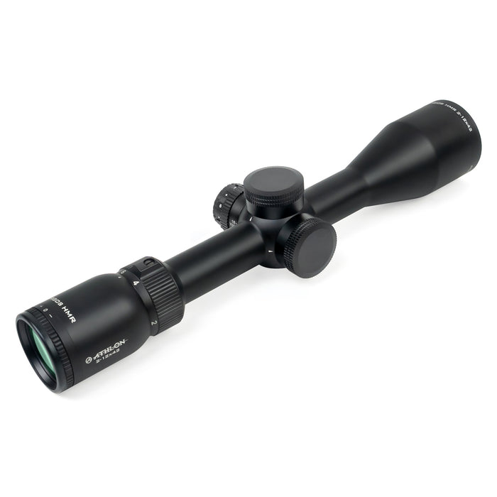 Athlon Optics Argos HMR 2-12x42mm BDC 600A SFP MOA Riflescope Right Side Profile of Body  