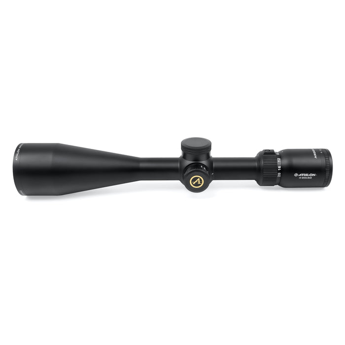 Athlon Optics Argos HMR 4-20x50mm MIL-DOT SFP MIL Riflescope Left Side Profile of Body  