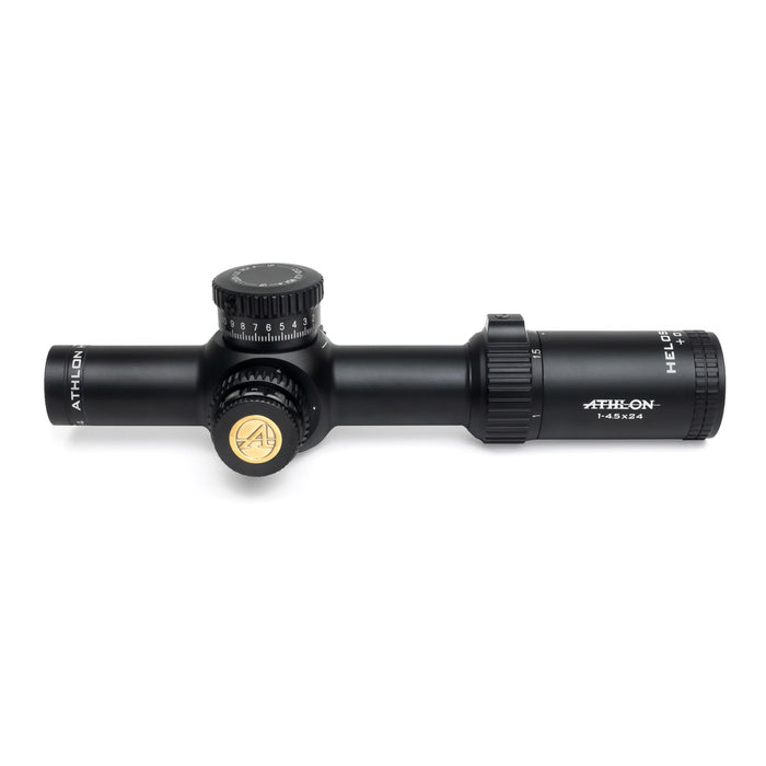 Athlon Optics Helos BTR 1-4.5x24mm ATSR3 SFP IR MOA Riflescope Left Side Profile of Body 