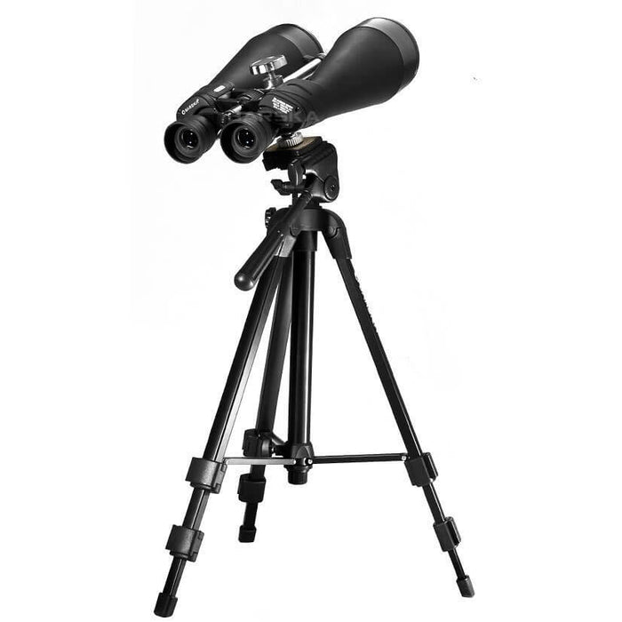 Barska 20-140x80mm Gladiator Zoom Binoculars Mounted in Tripod Rear Profile