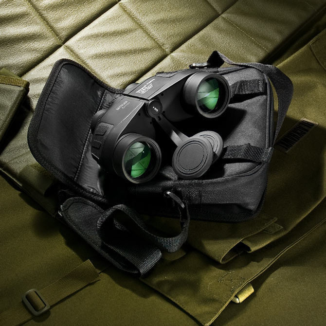 Barska 7x50mm WP Floating Battalion Range Finding Reticle Binoculars Case and Lens Cover