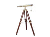 Hampton Nautical 30-Inch Floor Standing Harbor Master Brass Telescope