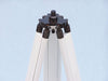 Hampton Nautical 50-Inch Floor Standing Oil Rubbed Bronze with White Leather Griffith Astro Telescope Tripod Base
