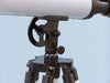 Hampton Nautical 50-Inch Floor Standing Oil Rubbed Bronze with White Leather Griffith Astro Telescope Tripod Body with Knob