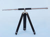 Hampton Nautical 60-Inch Admirals Floor Standing Chrome with Leather Telescope Body on Tripod