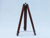 Hampton Nautical 60-Inch Admirals Floor Standing Oil Rubbed Bronze with Leather Telescope Tripod Legs with Chain