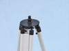 Hampton Nautical 60-Inch Admirals Floor Standing Oil Rubbed Bronze with White Leather Telescope Tripod Base 