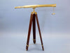 Hampton Nautical 60-Inch Floor Standing Brass Harbor Master Telescope on Tripod