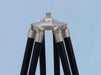 Hampton Nautical 62-Inch Floor Standing Admiral's Brushed Nickel Binoculars Tripod Threaded Base
