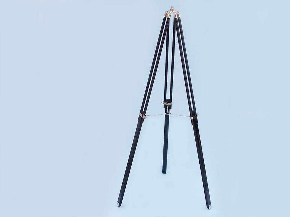 Hampton Nautical 62-Inch Floor Standing Admiral's Chrome Binoculars Tripod Legs