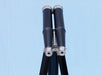 Hampton Nautical 62-Inch Floor Standing Admiral's Chrome and Leather Binoculars on Stand Eyepieces