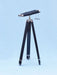 Hampton Nautical 62-Inch Floor Standing Admiral's Chrome and Leather Binoculars on Tripod