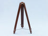 Hampton Nautical 62-Inch Floor Standing Brass Theodolite Tripod Legs with Brass Chain