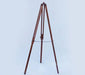 Hampton Nautical 62-Inch Floor Standing Bronzed Galileo Telescope Tripod Extended Legs with Chain