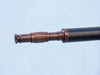 Hampton Nautical 62-Inch Floor Standing Bronzed with Leather Galileo Telescope Eyepiece