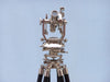 Hampton Nautical 62-Inch Floor Standing Chrome Theodolite Body