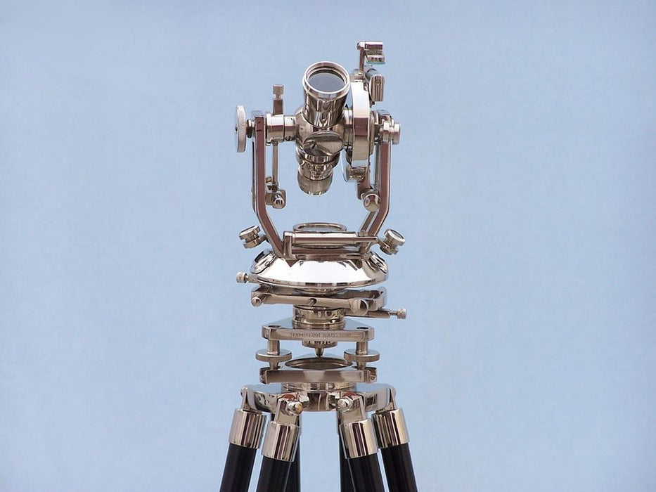 Hampton Nautical 62-Inch Floor Standing Chrome Theodolite Body