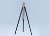 Hampton Nautical 62-Inch Floor Standing Chrome Theodolite on Tripod with Extended Legs