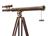 Hampton Nautical 64-Inch Floor Standing Antique Brass Griffith Astro Telescope