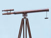 Hampton Nautical 64-Inch Floor Standing Antique Copper Griffith Astro Telescope on Tripod