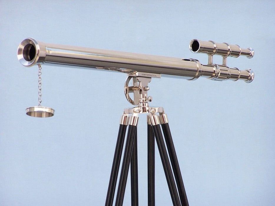 Hampton Nautical 64-Inch Floor Standing Chrome Griffith Astro Telescope Body Standing Up