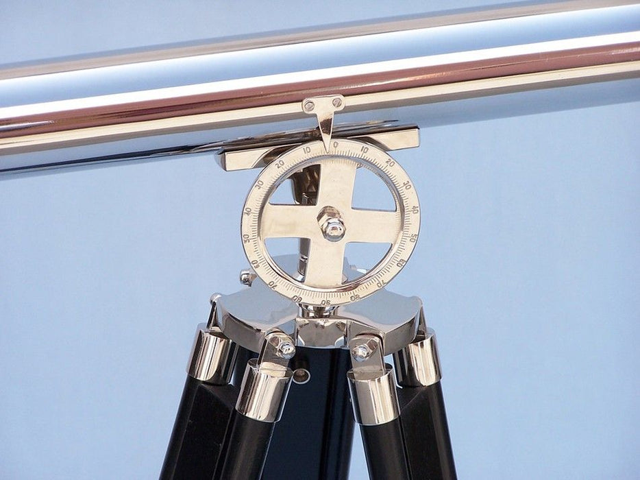 Hampton Nautical 64-Inch Floor Standing Chrome Griffith Astro Telescope Dial