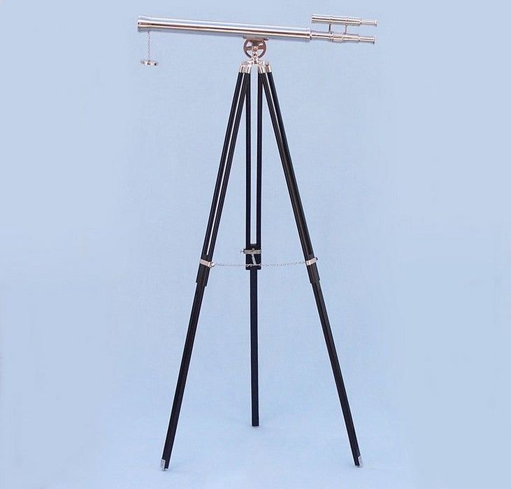 Hampton Nautical 64-Inch Floor Standing Chrome Griffith Astro Telescope Mounted on Tripod