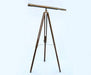 Hampton Nautical 65-Inch Floor Standing Antique Brass Galileo Telescope Body Mounted on Tripod