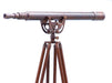 Hampton Nautical 65-Inch Floor Standing Antique Copper Anchormaster Telescope