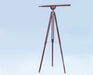 Hampton Nautical 65-Inch Floor Standing Antique Copper Anchormaster Telescope Body Mounted on Tripod with Extended Legs