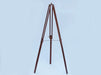 Hampton Nautical 65-Inch Floor Standing Antique Copper Anchormaster Telescope Tripod Extended Legs with Chain